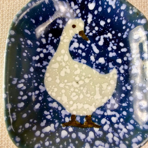 Otogiri “Spackled Goose” Spoon Rest | Navy Speckle | Japan - Picture 10 of 14